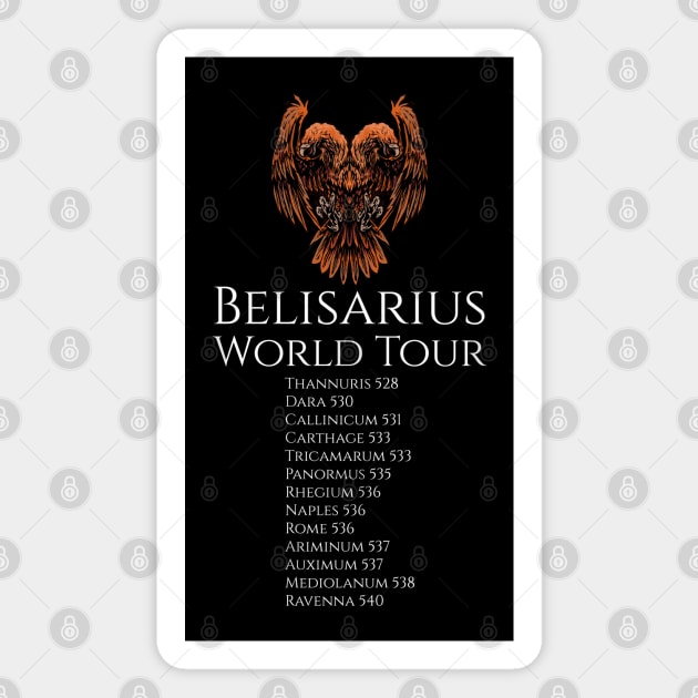 Byzantine Empire - Belisarius World Tour - Medieval Roman History Magnet by Styr Designs